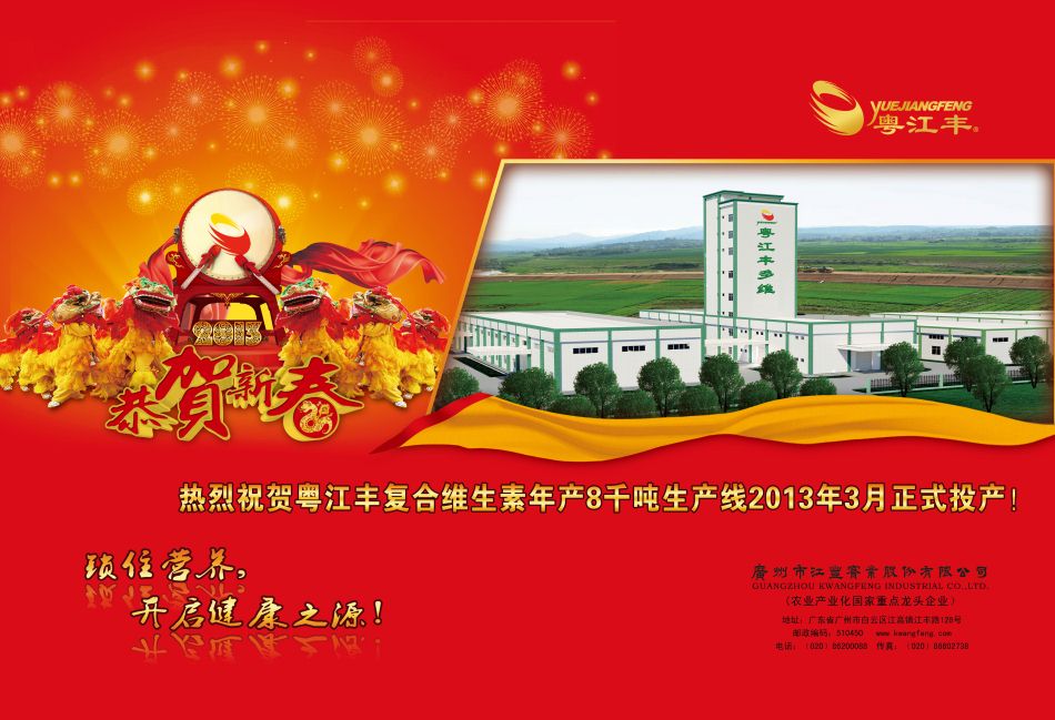 <b>粤江丰 年产8000吨复合维生素生产线即将投产</b>
