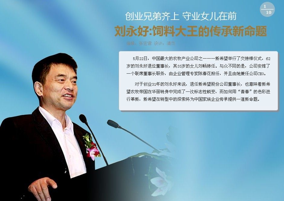<b>刘永好:饲料大王的成功之道</b>